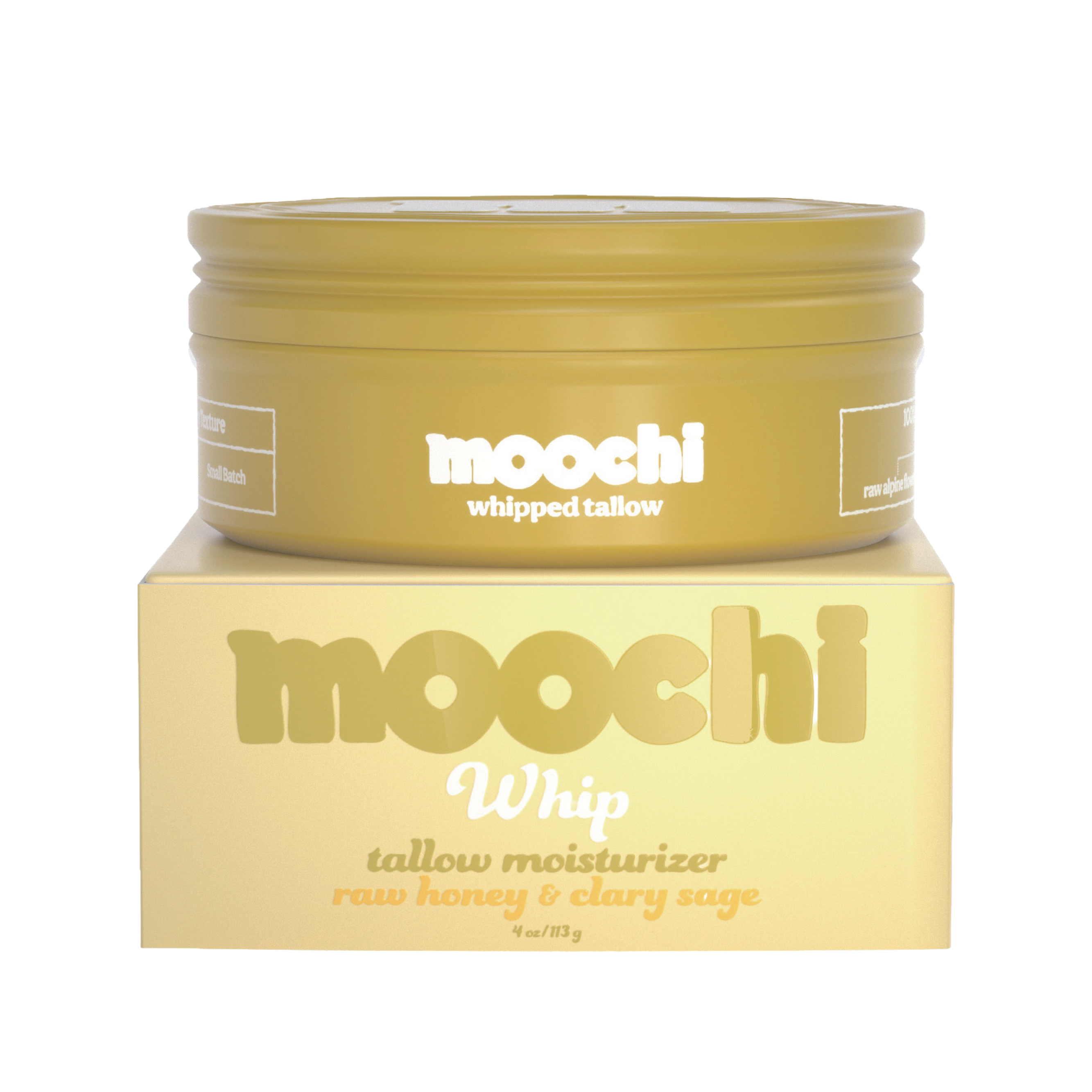 Moochi Whipped Tallow Balm - Raw Alpine Honey & Clary Sage