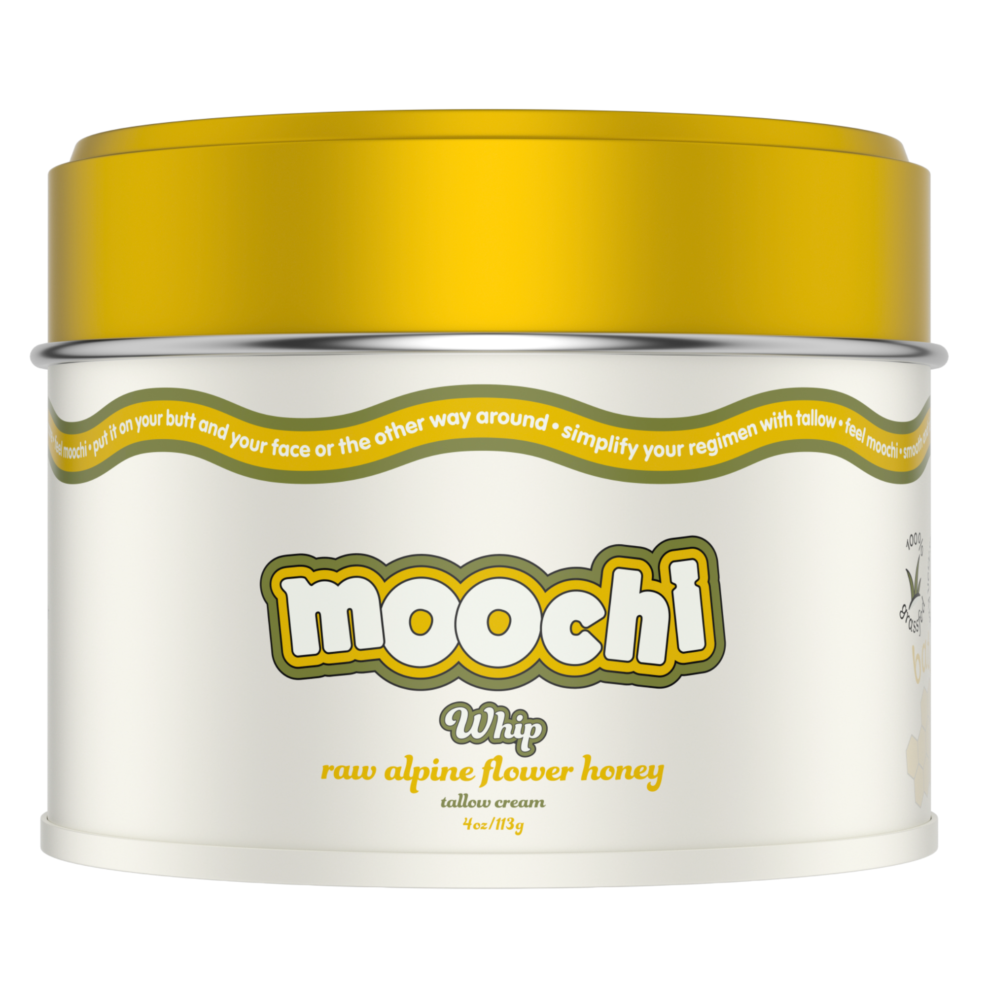 Moochi Whipped Tallow Balm - Alpine Honey (4 oz)