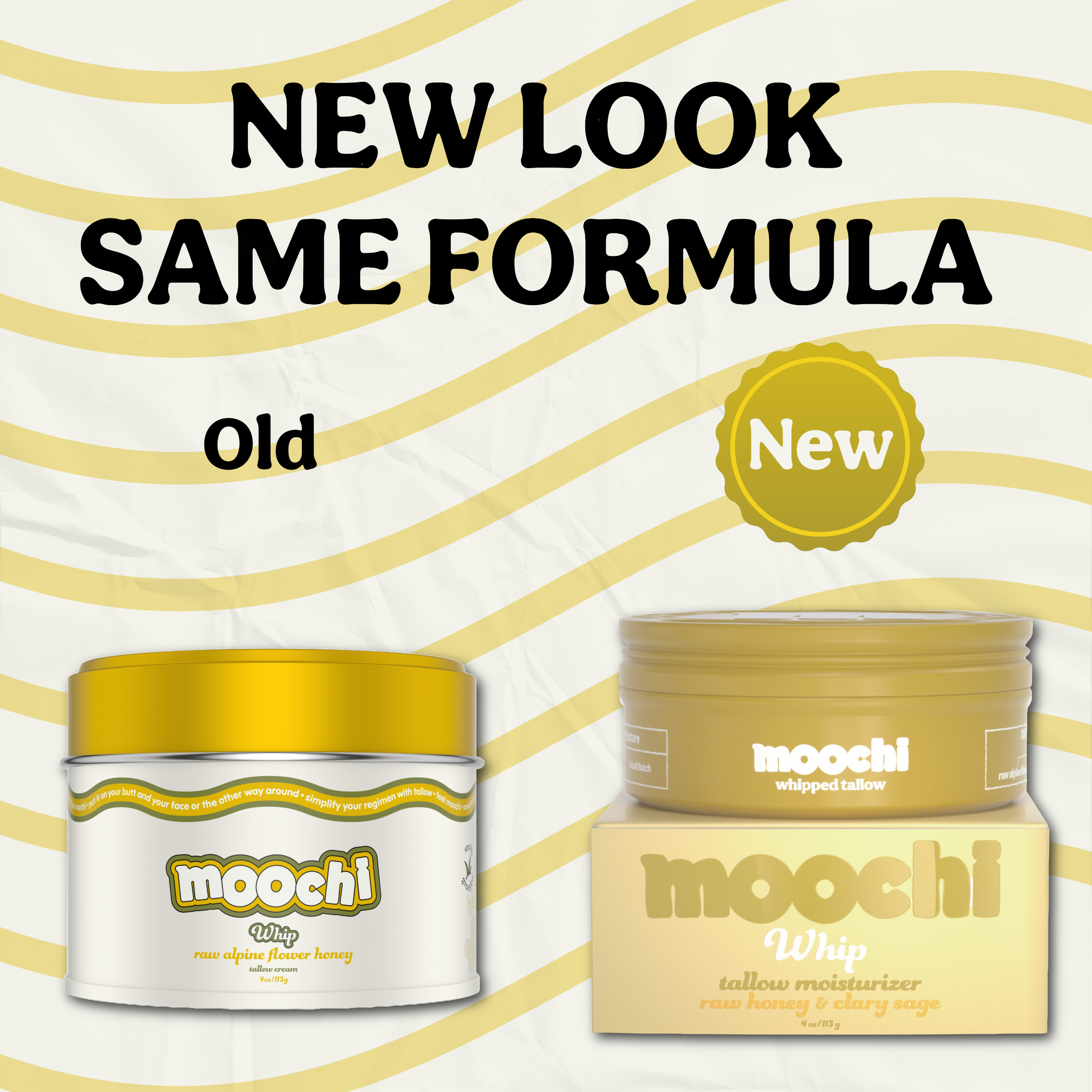 Moochi Whipped Tallow Balm - Raw Alpine Honey & Clary Sage