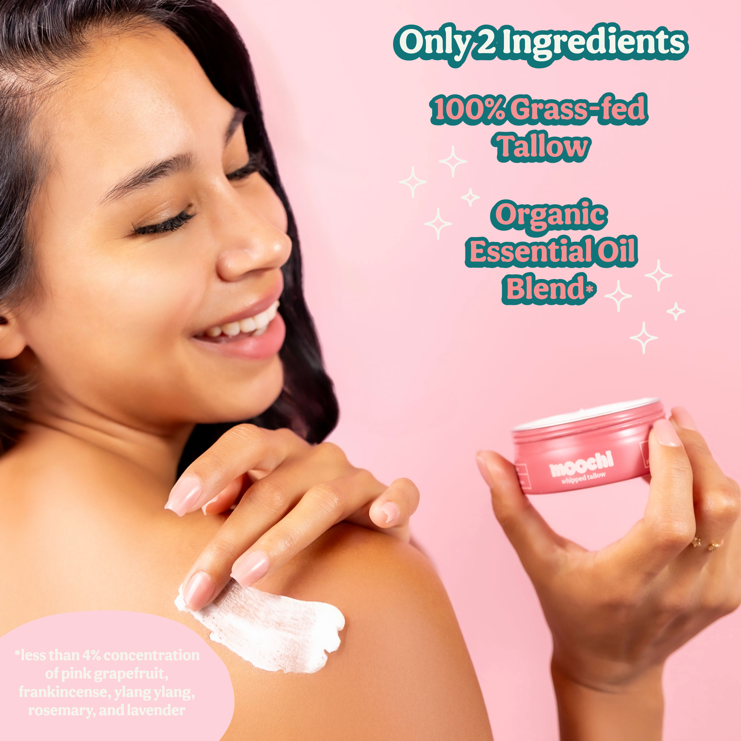Moochi Whipped Tallow Balm - Pink Grapefruit