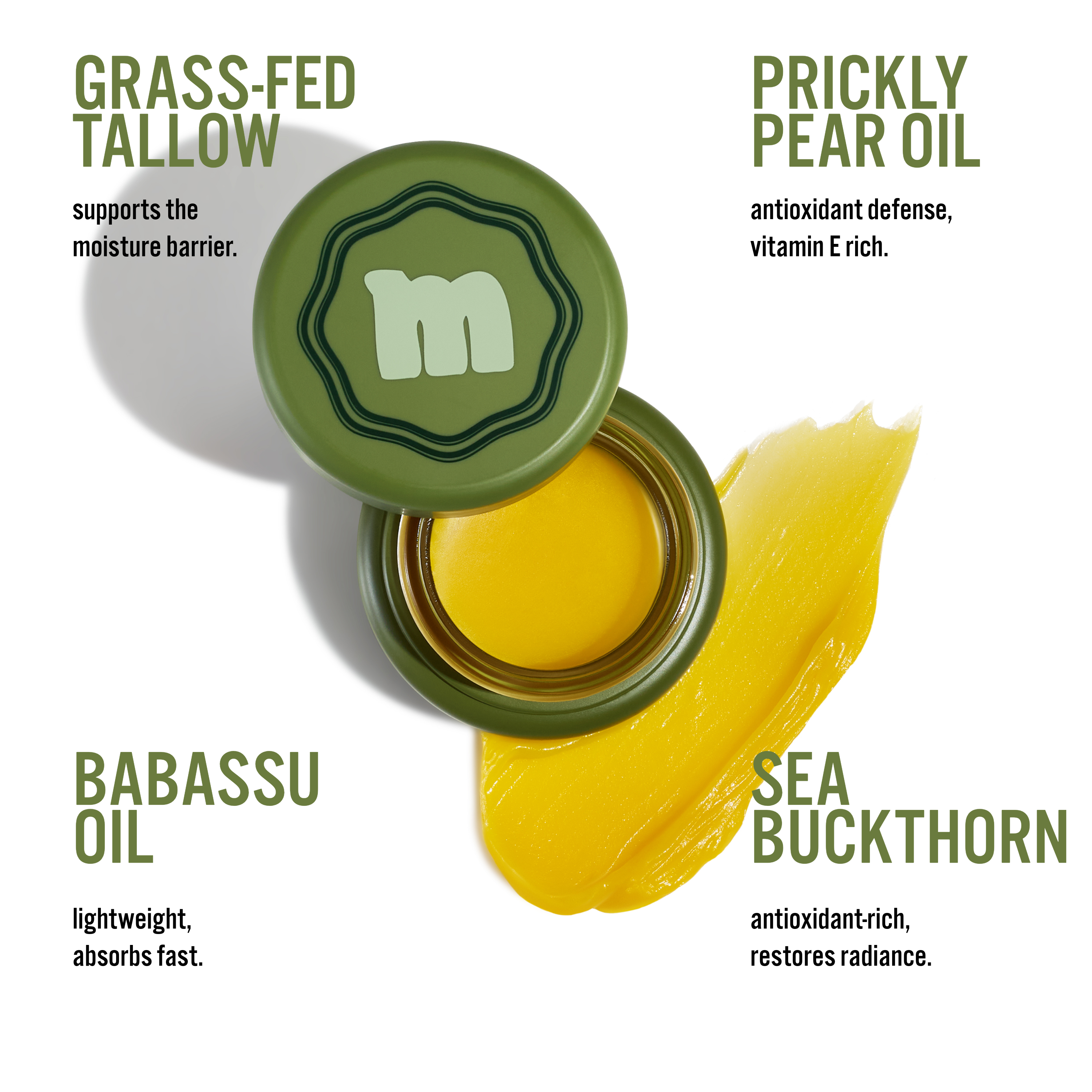 Moochi Grass-fed Tallow Barrier Balm - Daytime Defense 30g
