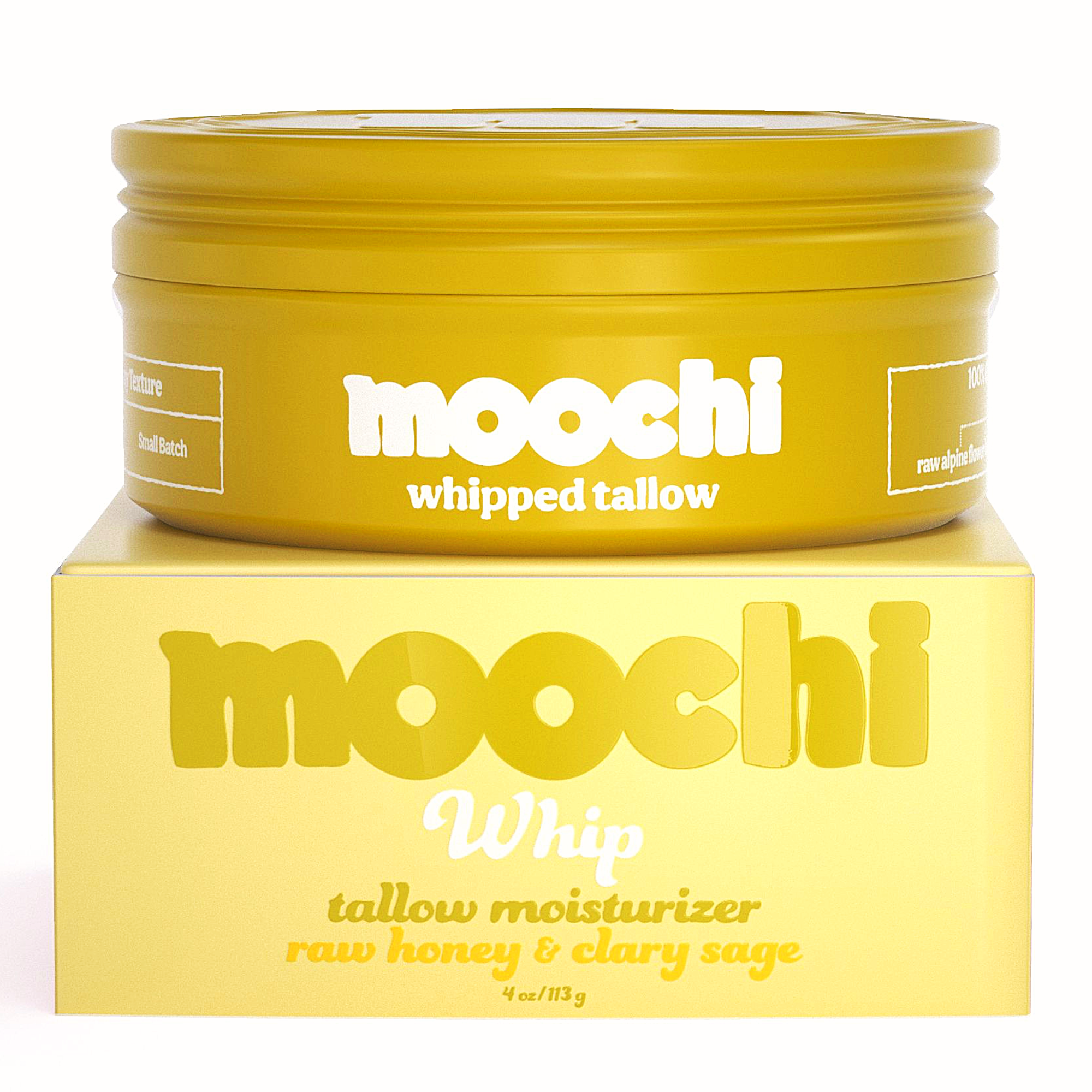 Moochi Whipped Tallow Balm - Raw Alpine Honey & Clary Sage