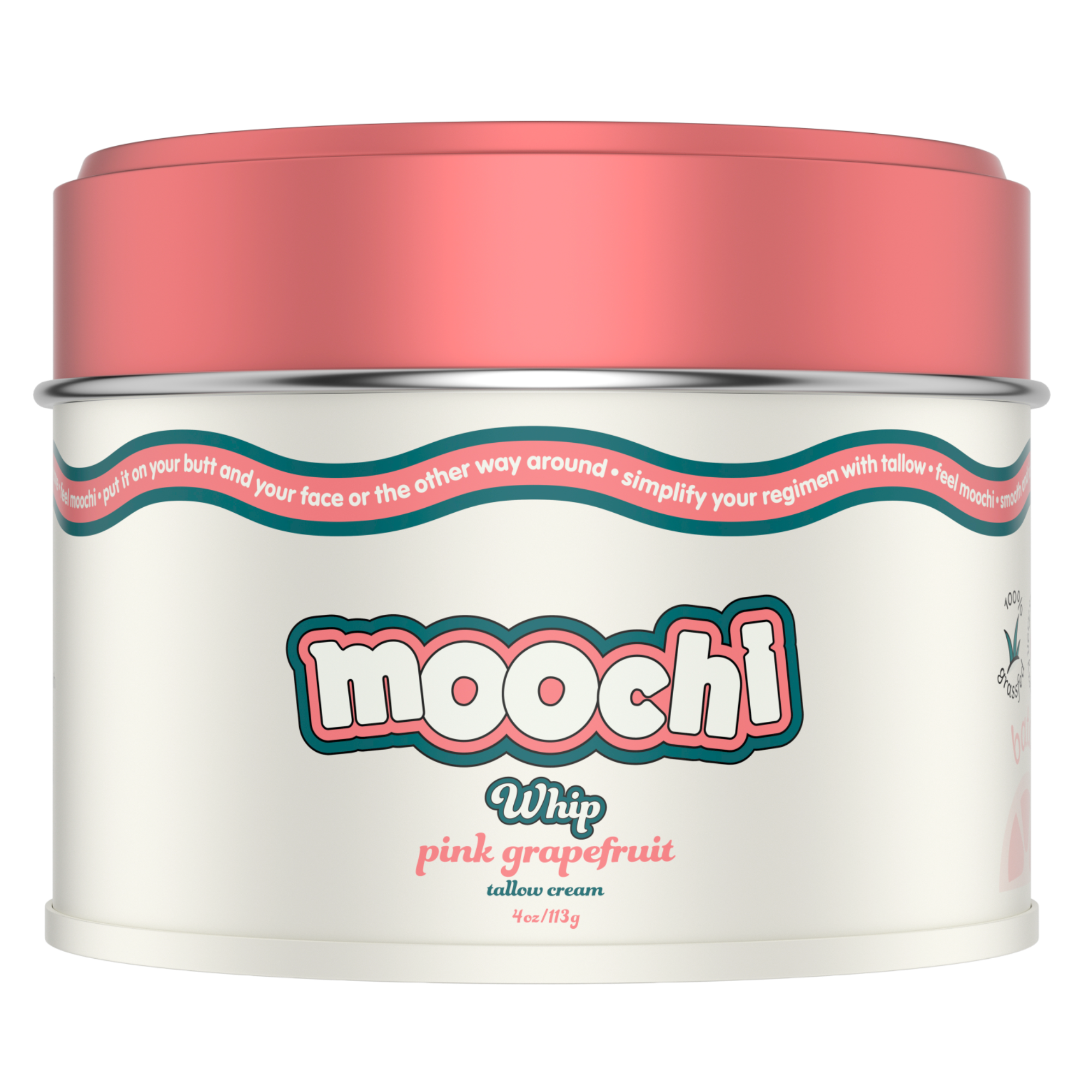 Moochi Whipped Tallow Balm - Pink Grapefruit (4 oz)