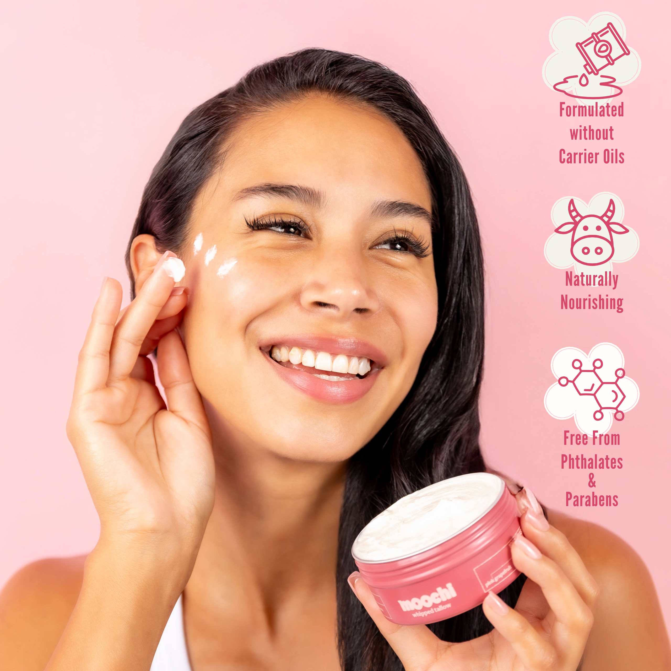 Moochi Whipped Tallow Balm - Pink Grapefruit